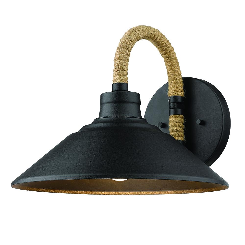 Journey 1-Light Wall Sconce in Natural Black