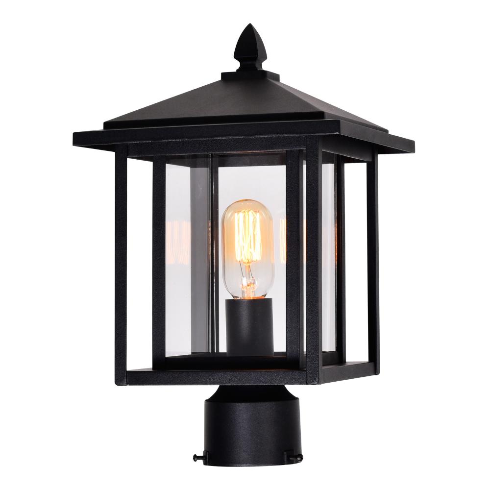 Crawford 1 Light Black Outdoor Lantern Head