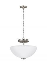 Generation Lighting 77160-962 - Two Light Semi-Flush Convertible Pendant