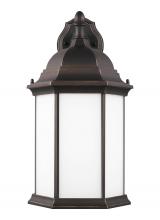 Generation Lighting 8438751EN3-71 - Sevier traditional 1-light LED outdoor exterior large downlight outdoor wall lantern sconce in antiq