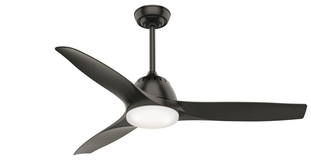 Casablanca 52 inch Wisp Noble Bronze Ceiling Fan with LED Light Kit and Handheld Remote