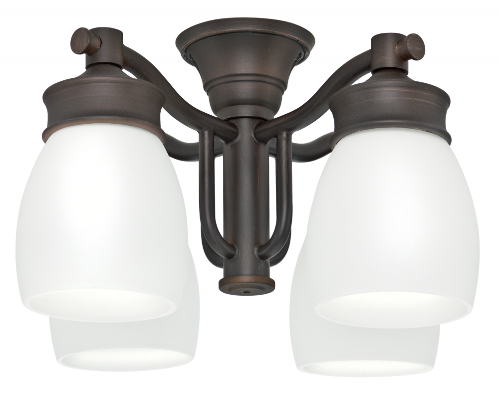 Casablanca Outdoor Four-Light Brushed Cocoa Fixture