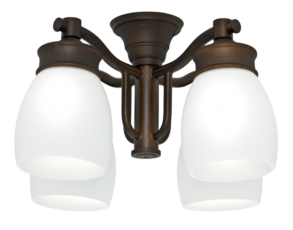 Casablanca Outdoor Four-Light Maiden Bronze Fixture