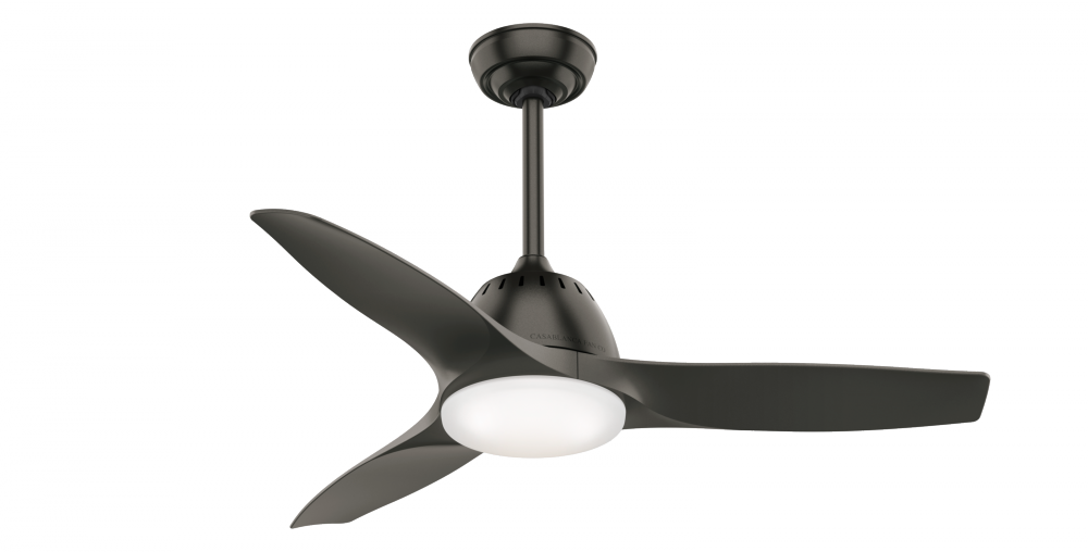 Casablanca 44 inch Wisp Noble Bronze Ceiling Fan with LED Light Kit and Handheld Remote