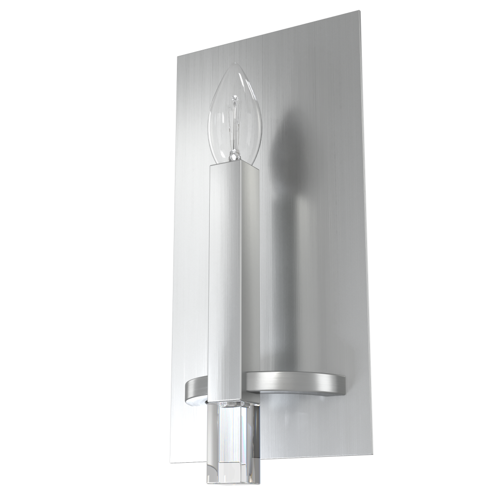 Hunter Sunjai Brushed Nickel 1 Light Medium Sconce Wall Light Fixture