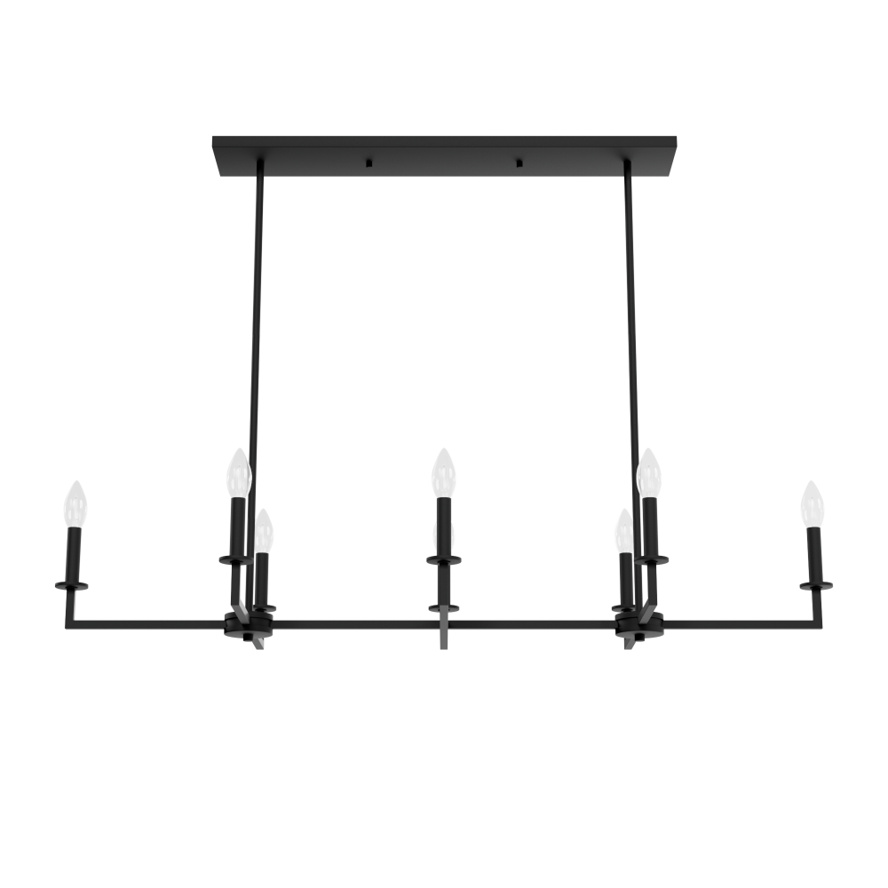 Hunter Bearden Natural Iron 8 Light Chandelier Ceiling Light Fixture