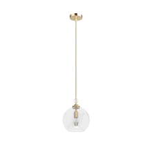 Hunter 19559 - Hunter High Oaks Alturas Gold with Clear Seeded Glass 1 Light Pendant Ceiling Light Fixture