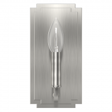 Hunter 19579 - Hunter Zoanne Brushed Nickel 1 Light Small Sconce Wall Light Fixture