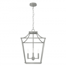 Hunter 19070 - Hunter Laurel Ridge Brushed Nickel 4 Light Small Pendant Ceiling Light Fixture