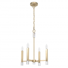 Hunter 19517 - Hunter Sunjai Alturas Gold 4 Light Large Pendant Ceiling Light Fixture