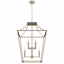 Hunter 19873 - Hunter Laurel Ridge Alturas Gold 8 Light Extra Large Pendant Ceiling Light Fixture