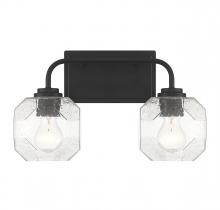 Lighting One US V6-L8-4399-2-BK - Baldwin 2-Light Bathroom Vanity Light in Matte Black