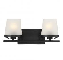 Lighting One US L8-5250-2-BK - Klein 2-Light Bathroom Vanity Light in Matte Black