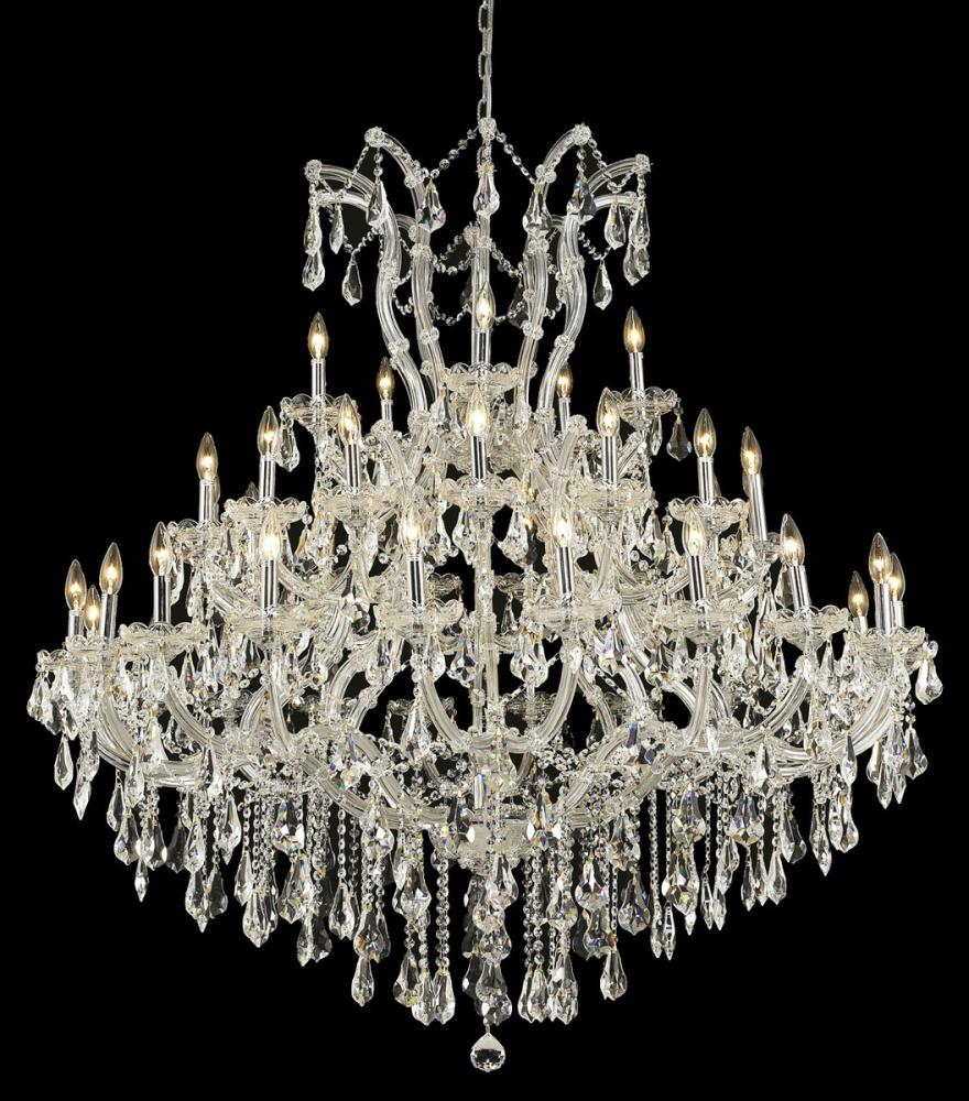 Maria Theresa 41 Light Chrome Chandelier Clear Royal Cut Crystal