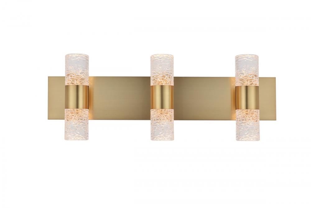 Vega 6 Light Gold LED Wall Sconce