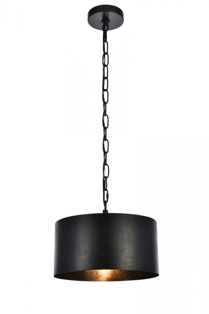 Miro Collection Pendant D15 H9.25 Lt:1 Vintage Black Finish