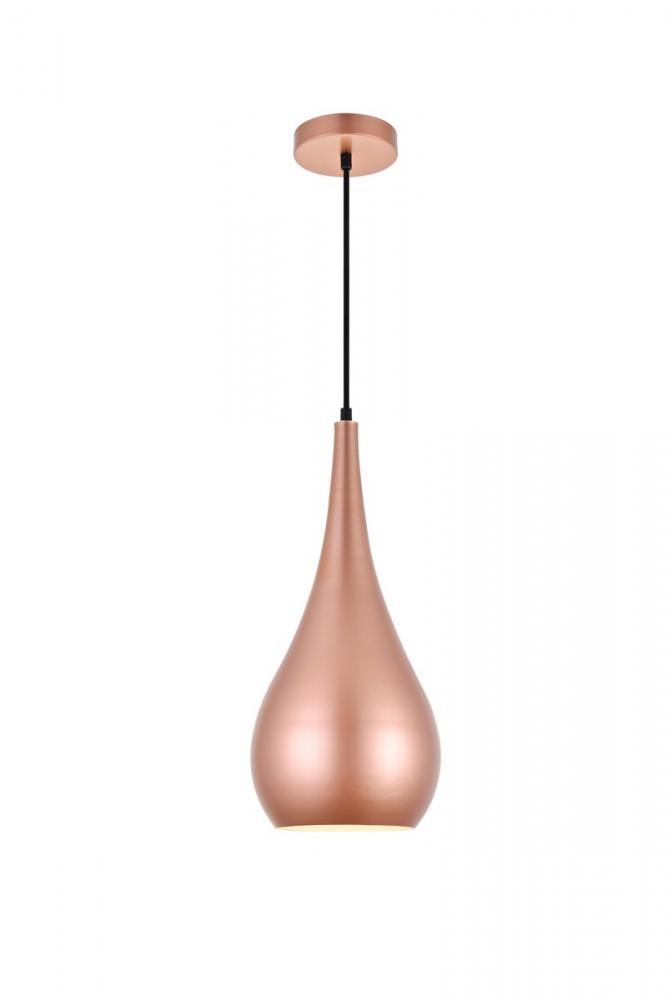 Nora 1 Light Honey Gold Pendant