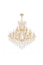 Elegant 2800G44G/RC - Maria Theresa 37 Light Gold Chandelier Clear Royal Cut Crystal