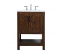 Elegant VF16024EX - 24 Inch Single Bathroom Vanity in Espresso