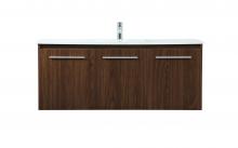 Elegant VF44548MWT - 48 Inch Single Bathroom Vanity in Walnut