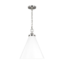 Visual Comfort & Co. Studio Collection CP1271MWTPN - Wellfleet Medium Cone Pendant