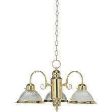 Quorum 6427-3-2 - Three Light Polished Brass Down Chandelier