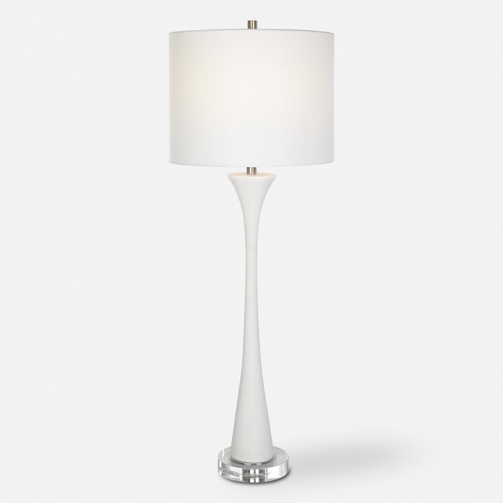 Fountain White Marble Buffet Lamp