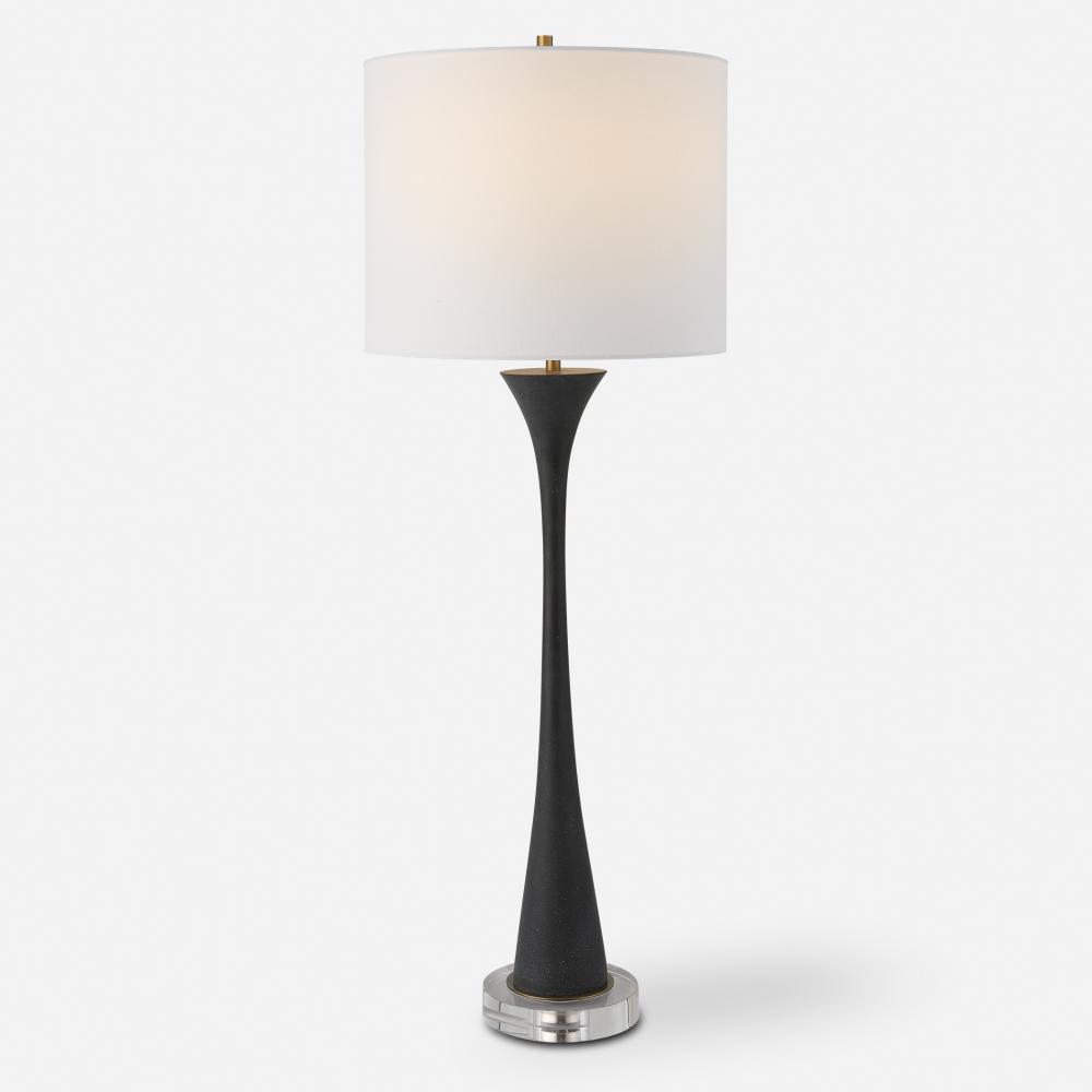 Fountain Black Stone Buffet Lamp