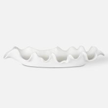 Uttermost 17965 - Ruffled Feathers Modern White Bowl