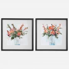 Uttermost 41619 - Fresh Flowers Watercolor Prints, S/2