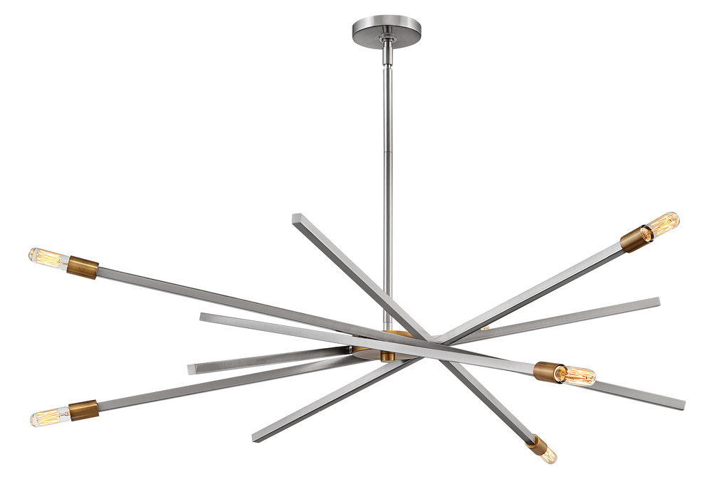 Large Adjustable Single Tier Chandelier