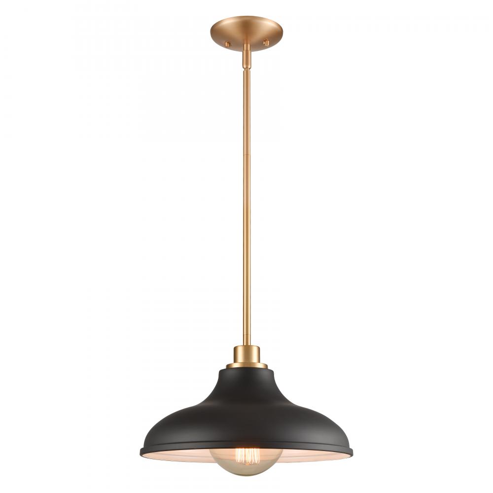 Grenville 13'' Wide 1-Light Pendant - Brushed Gold