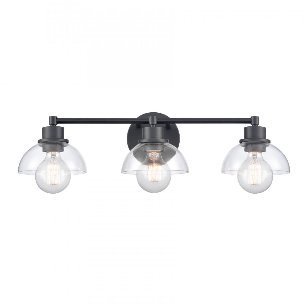 Julian 24'' Wide 3-Light Vanity Light - Matte Black