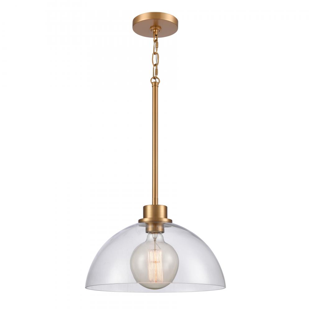 Julian 14'' Wide 1-Light Pendant - Brushed Gold