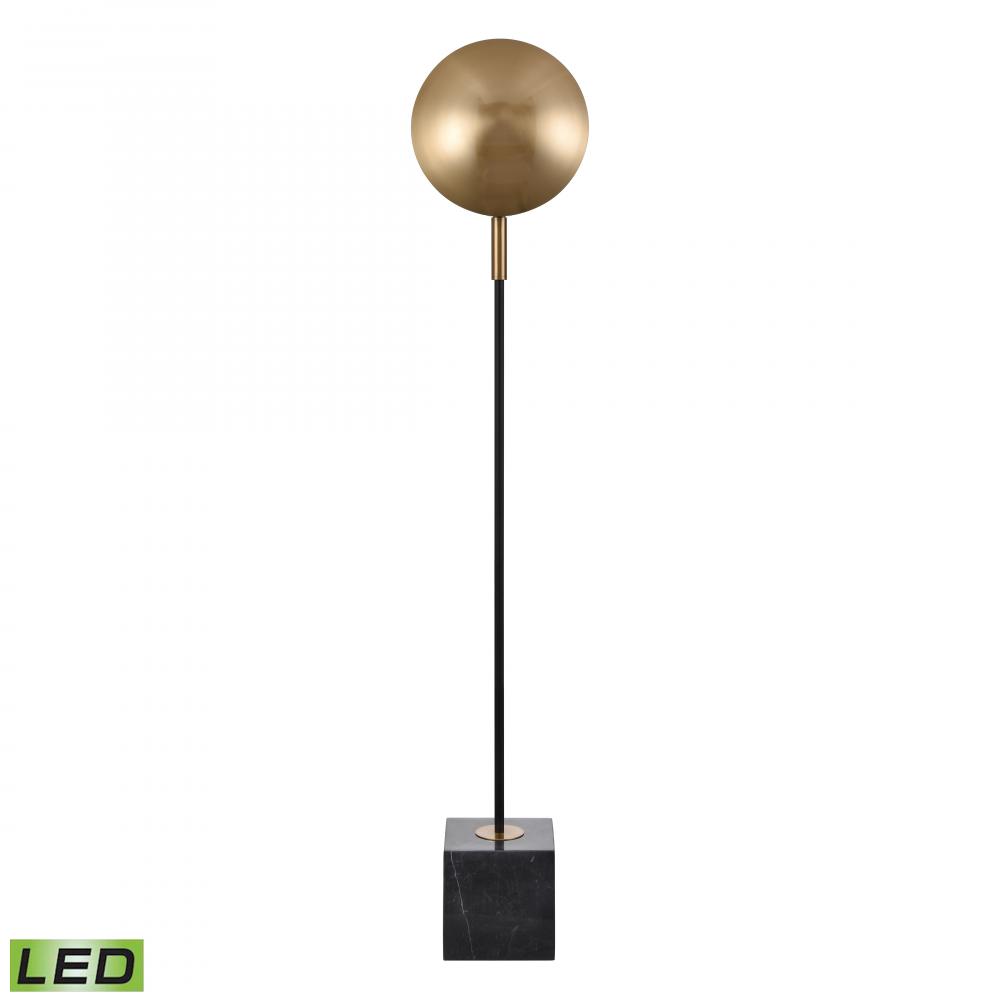 Addy 58'' High 1-Light Floor Lamp - Aged Brass - Includes LED Bulb